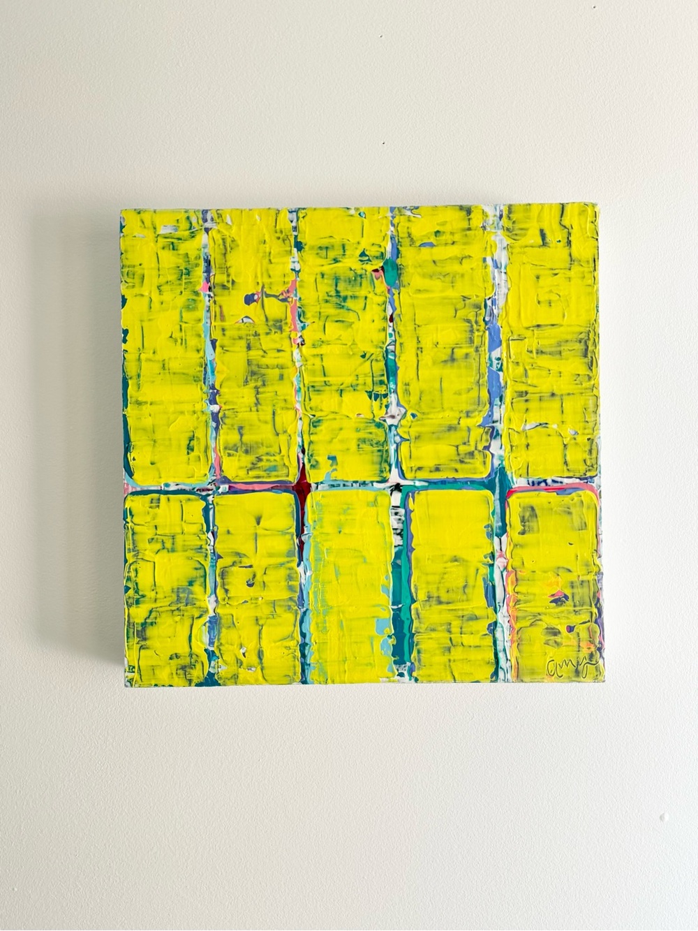 🆕 Yellow Original Abstract Art Acrylic Painting - ‘Let Yourself Shine’